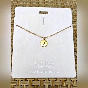 J * Initial Name Chain Lumiela Necklace